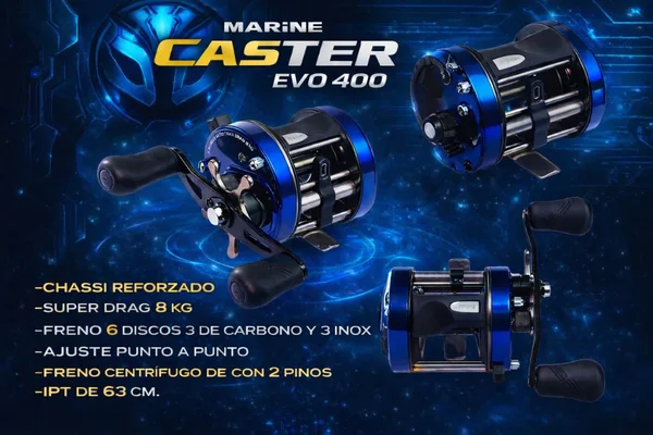 Reel Marine CASTER EVO 400 AZUL