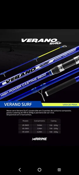 Caña Marine VERANO SURF 3.6M 3T